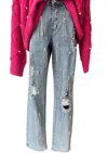Blue B Women's Vip Floor Seats Jeans In Light Wash In Blue