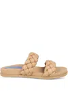 Blue Bird Shoes Braided Leather Slides In Neutrals