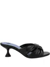 Blue Bird Shoes Knot Sandals In Black