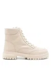 Blue Bird Shoes Lace-up Leather Boots In Neutrals
