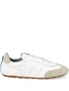 Blue Bird Shoes Leather Lace-up Sneakers In White