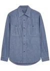 Blue Blue Denim Work Shirt In Blue