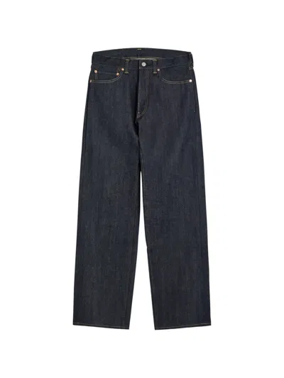 Blue Blue Japan Contrast-stitch Jeans In Black
