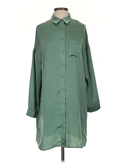 Pre-owned Blue Blush 3/4 Sleeve Blouse In Green