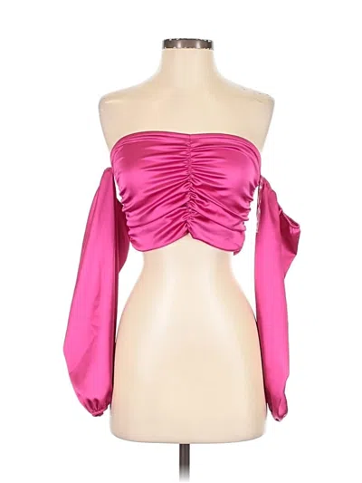 Pre-owned Blue Blush 3/4 Sleeve Blouse In Pink