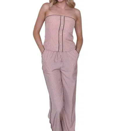 Blue Blush Adore You Top In Light Pink/brown In Multi