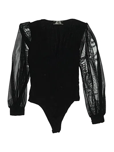 Pre-owned Blue Blush Bodysuit In Black