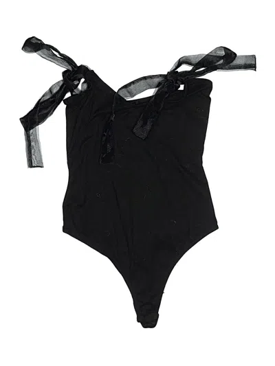 Pre-owned Blue Blush Bodysuit In Black