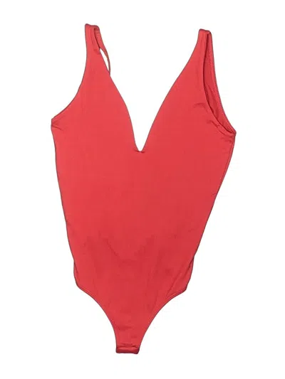 Pre-owned Blue Blush Bodysuit In Red