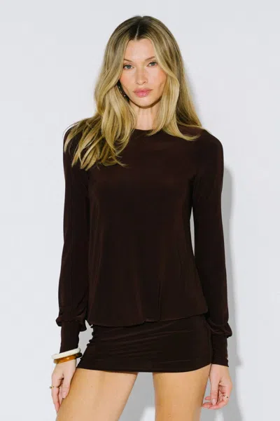 Blue Blush Brandi Open Back Mini Dress In Black