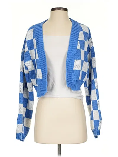 Pre-owned Blue Blush Cardigan Sweater In Blue