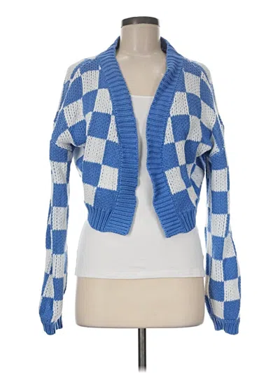 Pre-owned Blue Blush Cardigan Sweater In Blue