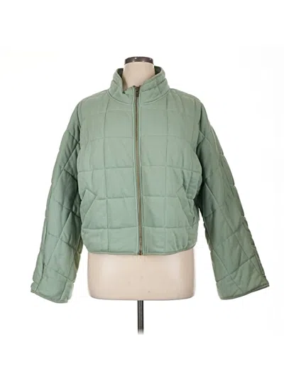 Pre-owned Blue Blush Cardigan Sweater In Green