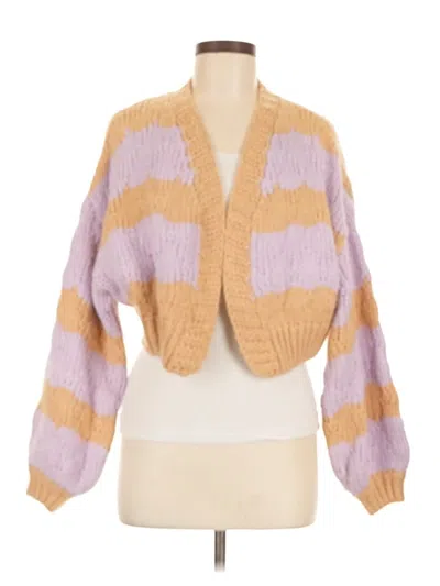 Pre-owned Blue Blush Cardigan Sweater In Purple