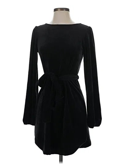 Pre-owned Blue Blush Casual Dress In Black