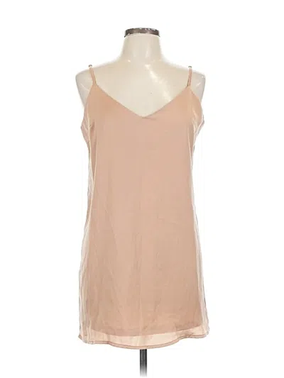 Pre-owned Blue Blush Casual Dress In Brown