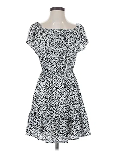 Pre-owned Blue Blush Casual Dress In Gray