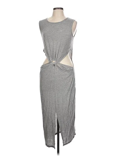 Pre-owned Blue Blush Casual Dress In Gray