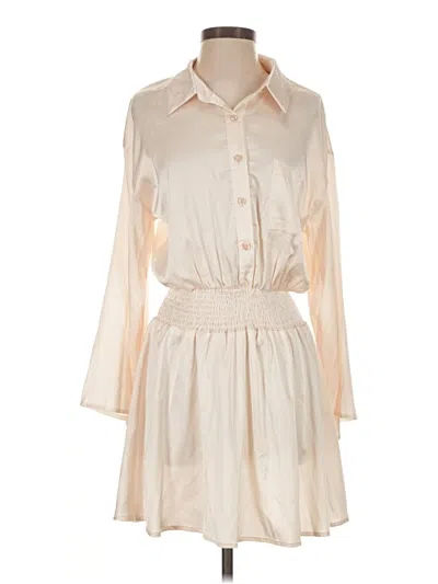 Pre-owned Blue Blush Casual Dress In Ivory