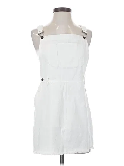 Pre-owned Blue Blush Casual Dress In White