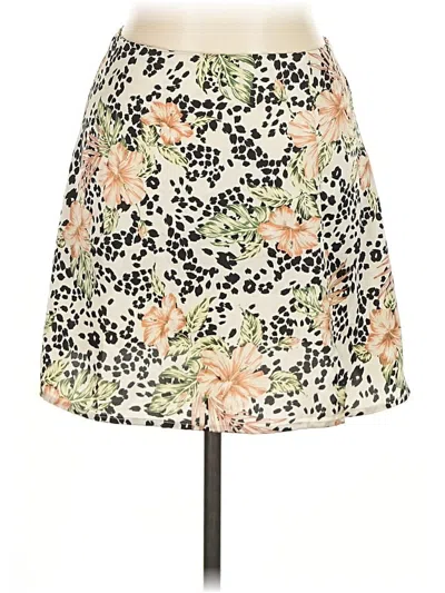 Pre-owned Blue Blush Casual Skirt In White