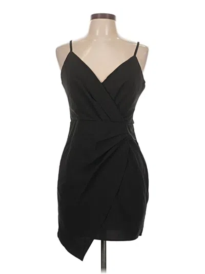 Pre-owned Blue Blush Cocktail Dress In Black