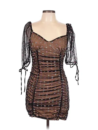 Pre-owned Blue Blush Cocktail Dress In Black