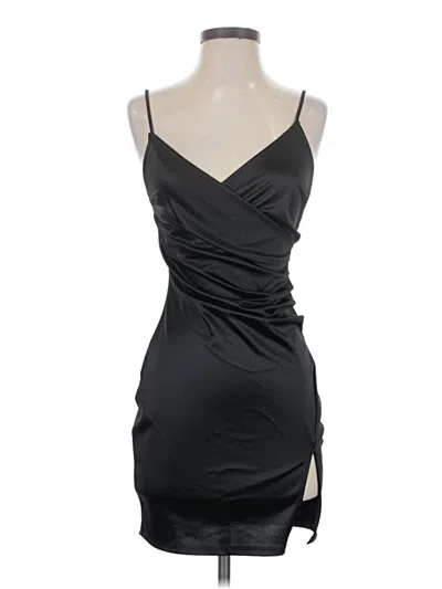 Pre-owned Blue Blush Cocktail Dress In Black