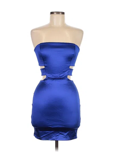 Pre-owned Blue Blush Cocktail Dress In Blue