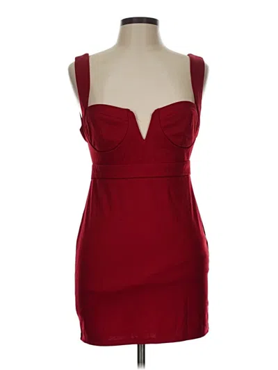Pre-owned Blue Blush Cocktail Dress In Burgundy