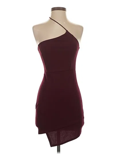Pre-owned Blue Blush Cocktail Dress In Burgundy