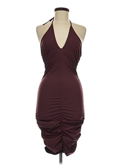 Pre-owned Blue Blush Cocktail Dress In Burgundy