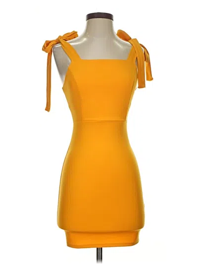 Pre-owned Blue Blush Cocktail Dress In Orange