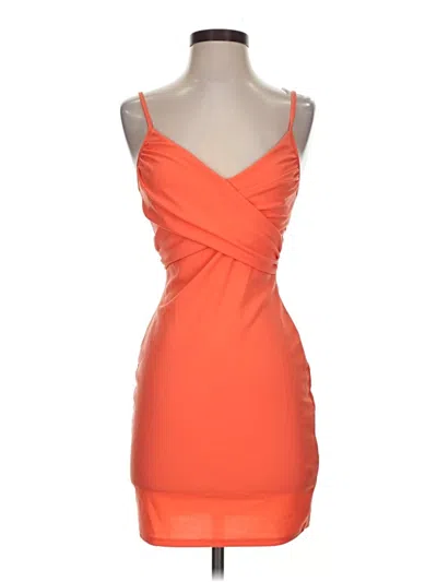 Pre-owned Blue Blush Cocktail Dress In Orange