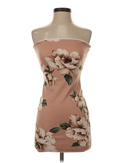 Pre-owned Blue Blush Cocktail Dress In Tan
