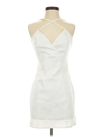 Pre-owned Blue Blush Cocktail Dress In White