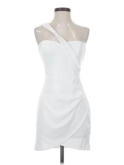 Pre-owned Blue Blush Cocktail Dress In White