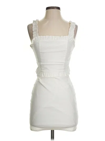 Pre-owned Blue Blush Cocktail Dress In White