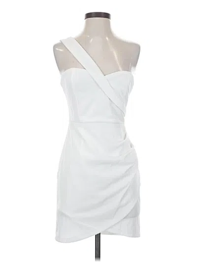 Pre-owned Blue Blush Cocktail Dress In White