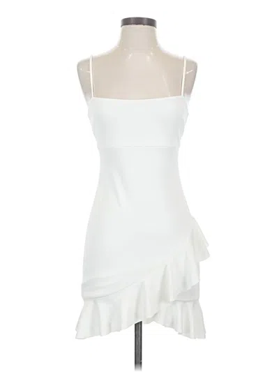 Pre-owned Blue Blush Cocktail Dress In White