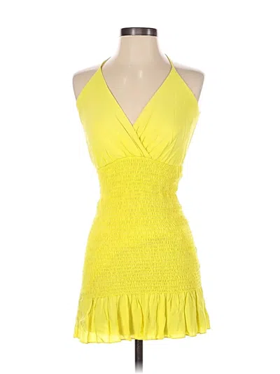 Pre-owned Blue Blush Cocktail Dress In Yellow