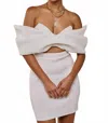 Blue Blush Cocktail Hour Dress In White In White
