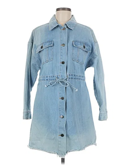 Pre-owned Blue Blush Denim Jacket In Blue