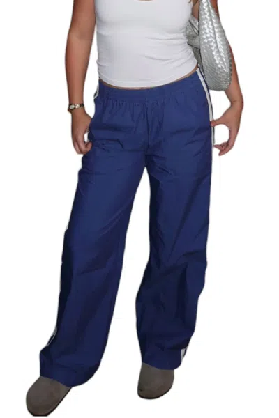 Blue Blush In Line Track Pants In Blue