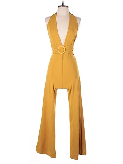 Pre-owned Blue Blush Jumpsuit In Yellow