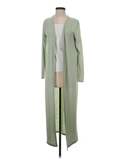 Pre-owned Blue Blush Kimono In Green