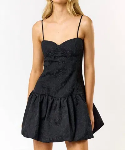 Blue Blush Mia Bubble Mini Dress In Black