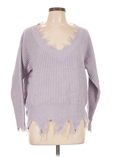 Pre-owned Blue Blush Pullover Sweater In Purple