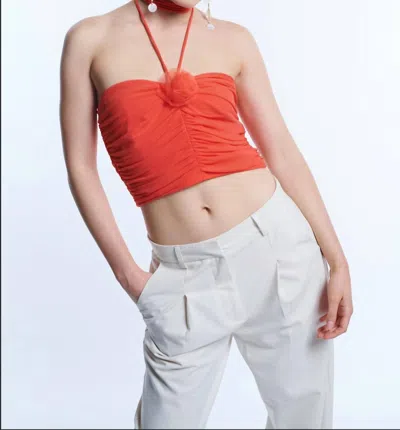 Blue Blush Remi Top In Red