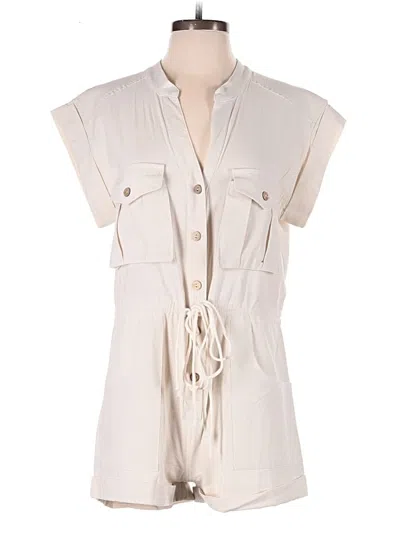 Pre-owned Blue Blush Romper In Ivory